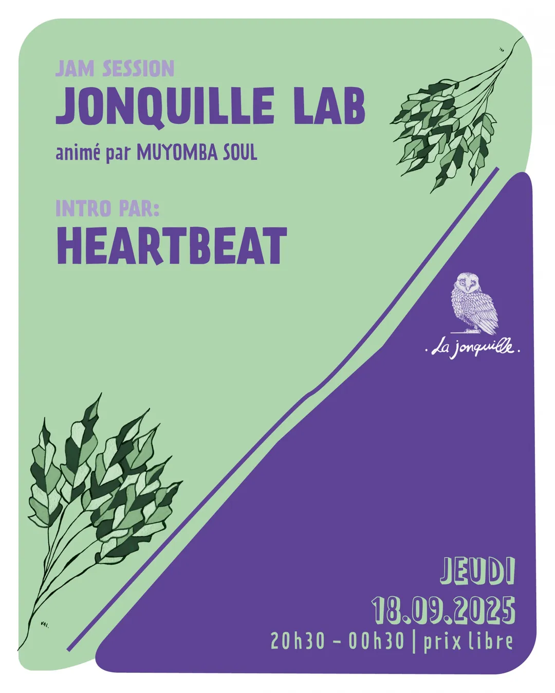 JONQUILLE LAB - JAM SESSION Intro par HEARTBEAT