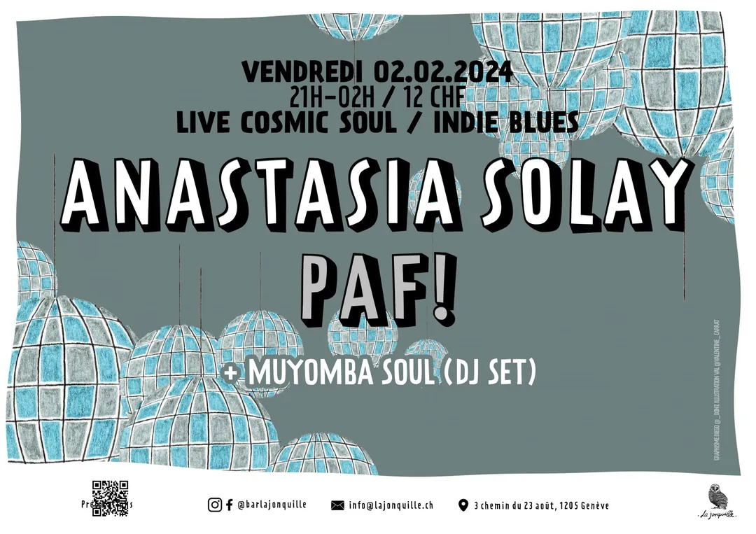 ANASTASIA SOLAY, PAF!, MUYOMBA SOUL