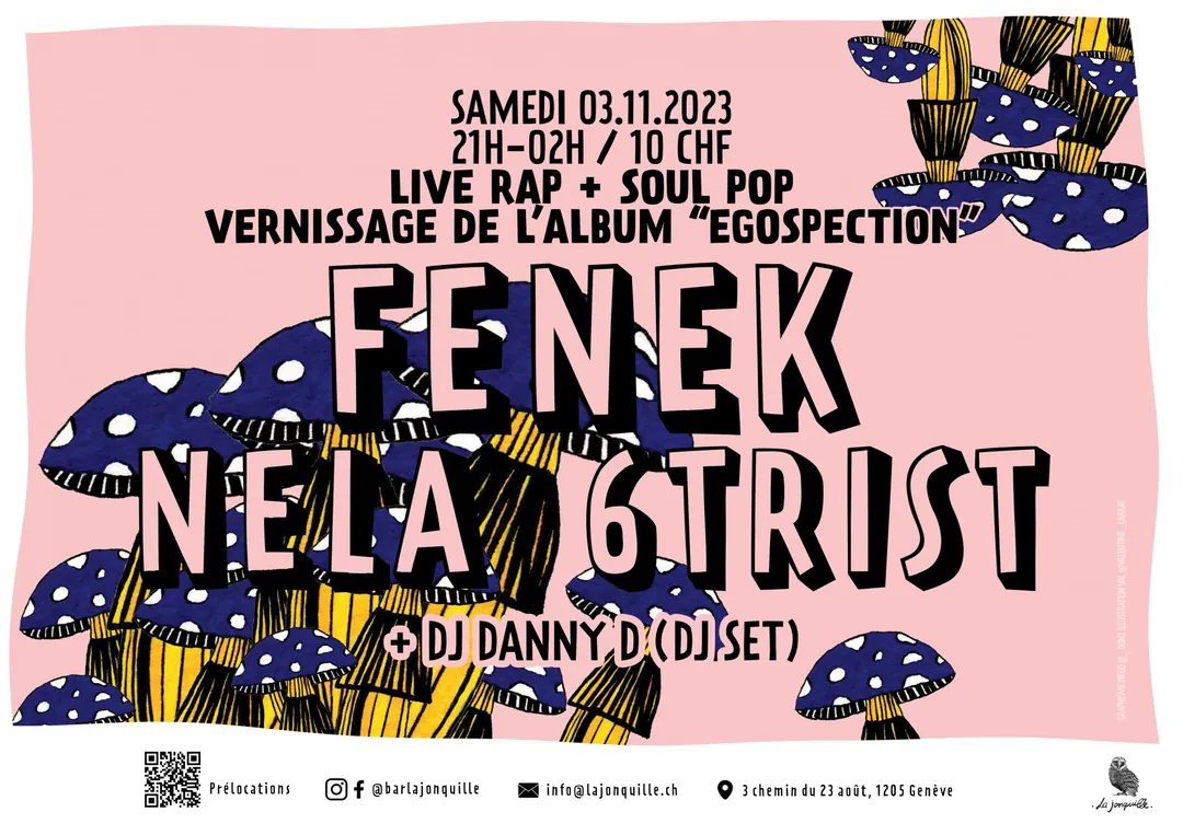 FENEK VERNISSAGE DE L'ALBUM "EGOSPECTION, NELA, 6TRIST