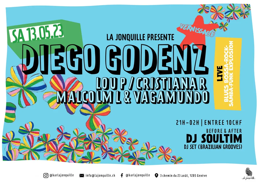 DIEGO GODENZ, LOU P / CRISTIANA R, MALCOLM L & VAGAMUNDO, DJ SOULTIM