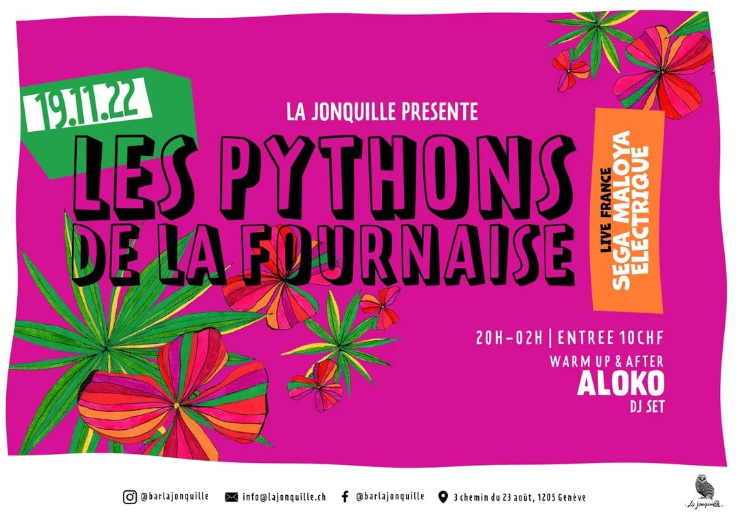 LES PYTHONS DE LA FOURNAISE, ALOKO