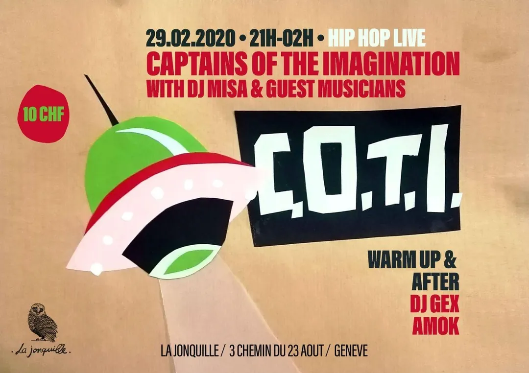 COTI with DJ Misa & Guests Musicians, DJ Gex, Amok
